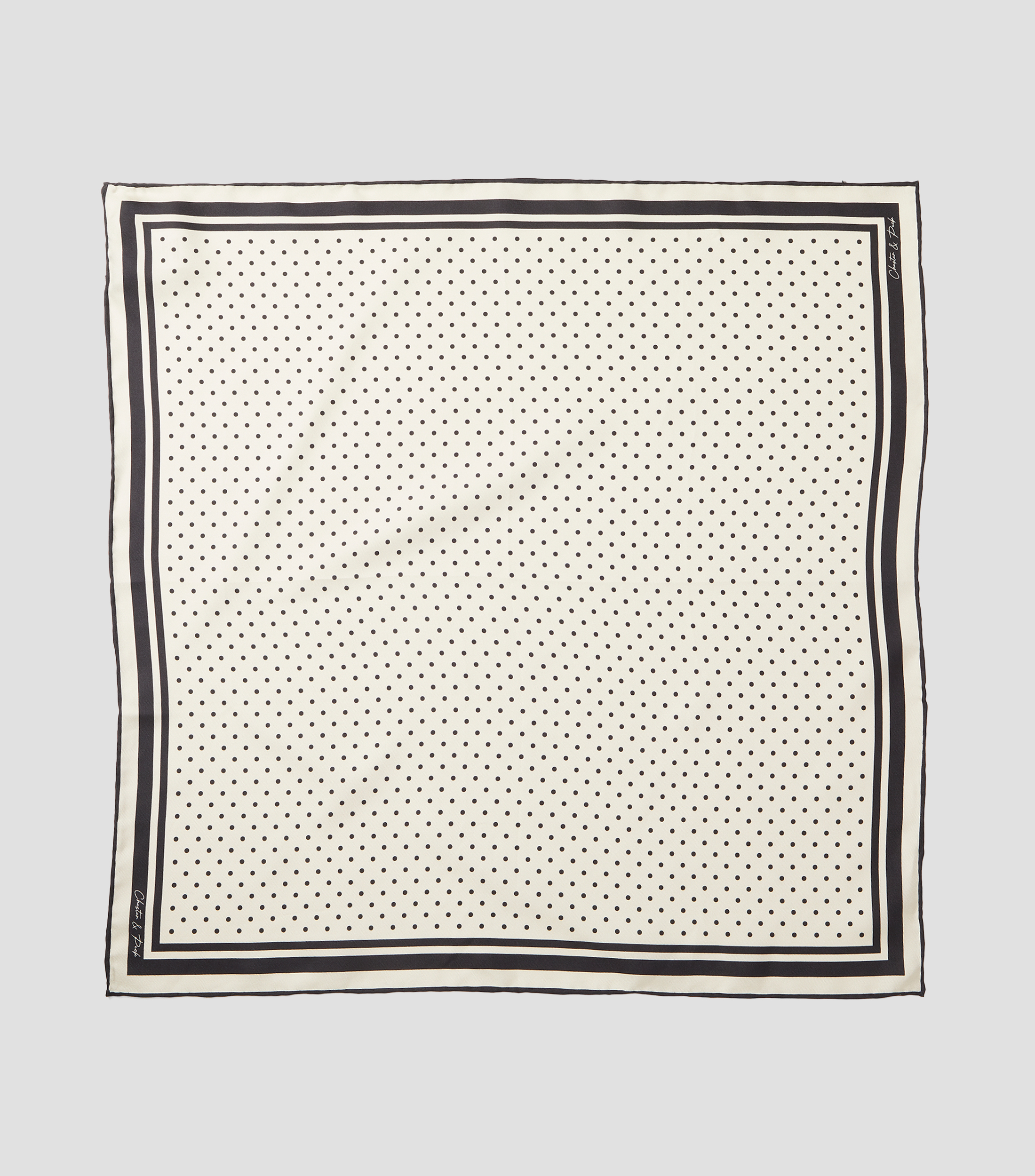 Bandana en seda estampada Mujer